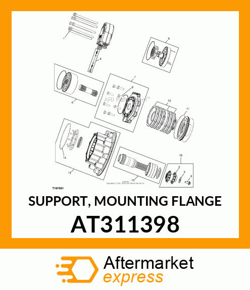 SUPPORT, MOUNTING FLANGE AT311398