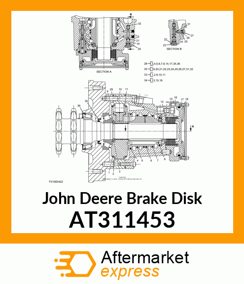 DISK, BRAKE AT311453