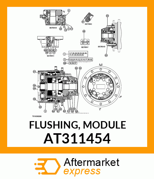 FLUSHING, MODULE AT311454