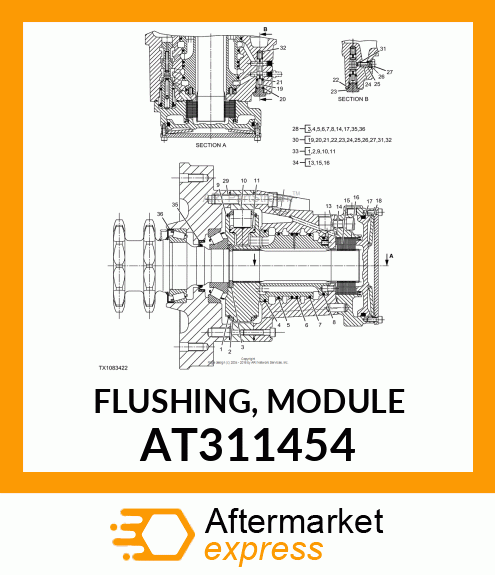 FLUSHING, MODULE AT311454