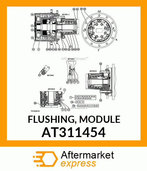 FLUSHING, MODULE AT311454