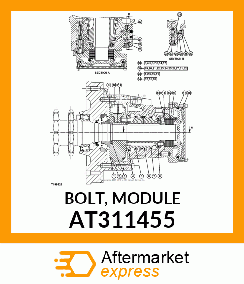 BOLT, MODULE AT311455