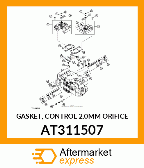 GASKET, CONTROL 2.0MM ORIFICE AT311507