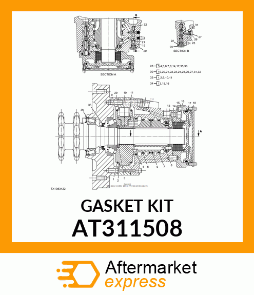 SEAL, KIT AT311508