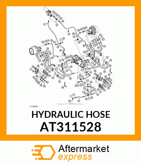 HYDRAULIC HOSE AT311528