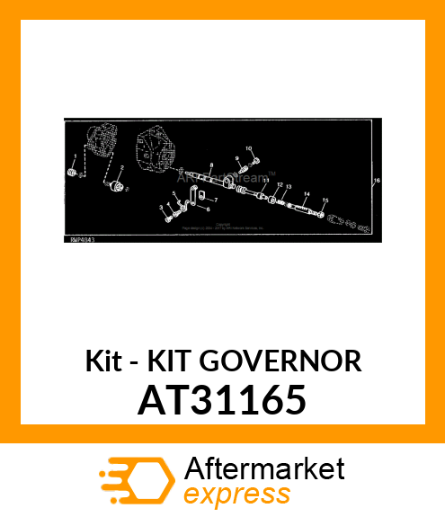 Kit - KIT GOVERNOR AT31165