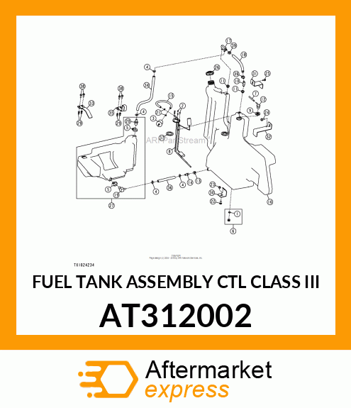FUEL TANK ASSEMBLY CTL CLASS III AT312002