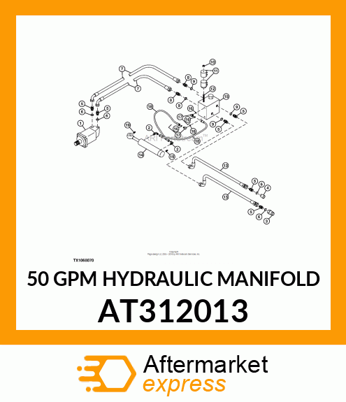 50 GPM HYDRAULIC MANIFOLD AT312013