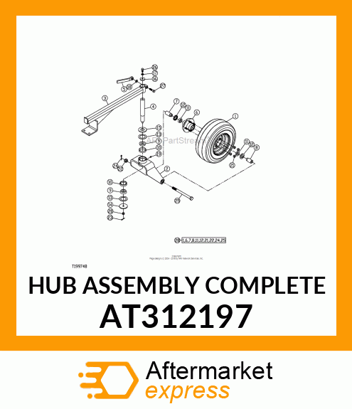 HUB ASSEMBLY COMPLETE AT312197