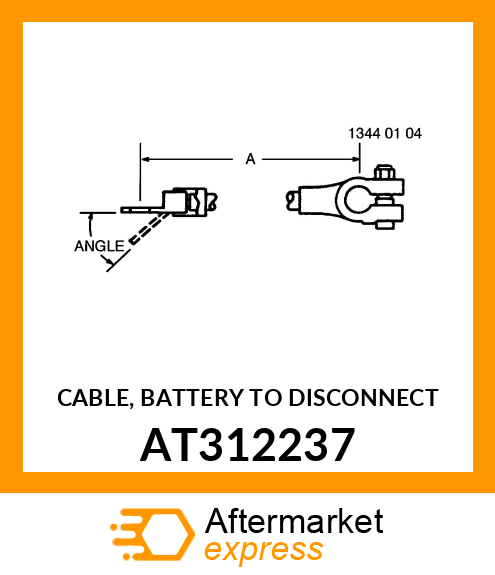 CABLE, BATTERY TO DISCONNECT AT312237