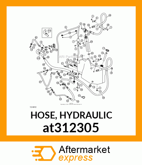 HOSE, HYDRAULIC at312305