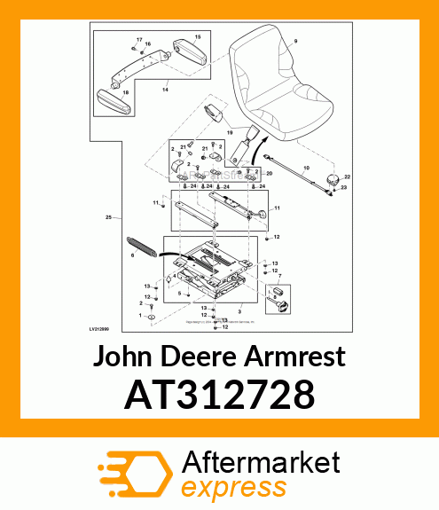 KIT, LH ARM AT312728