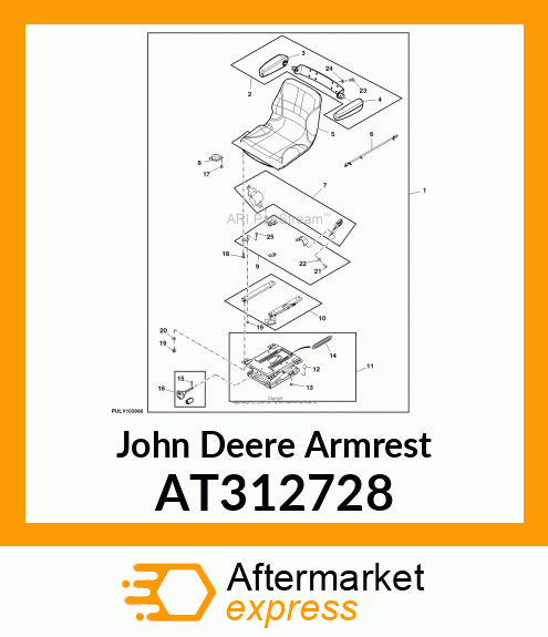 KIT, LH ARM AT312728