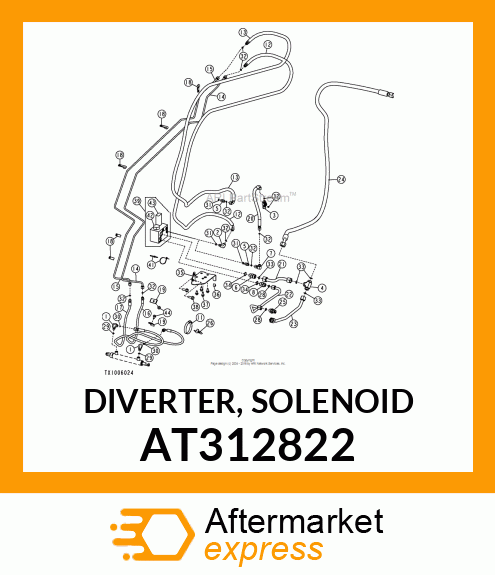 DIVERTER, SOLENOID AT312822