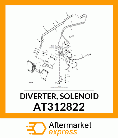 DIVERTER, SOLENOID AT312822