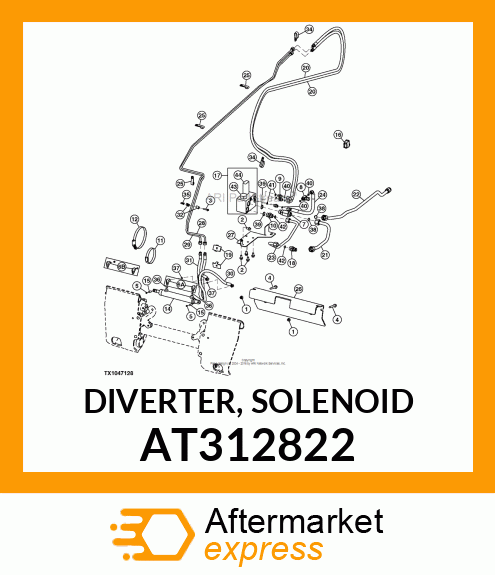 DIVERTER, SOLENOID AT312822