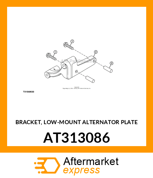 BRACKET, LOW AT313086