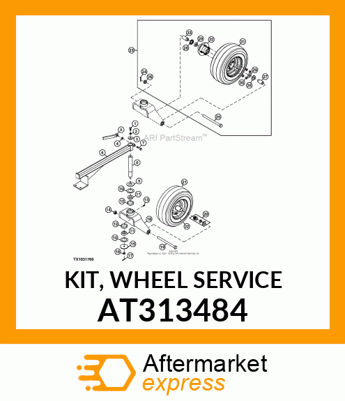 KIT, WHEEL SERVICE AT313484