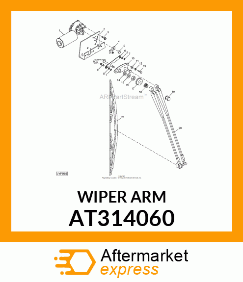 ARM WIPER MOTOR AT314060