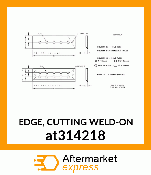 EDGE, CUTTING WELD at314218