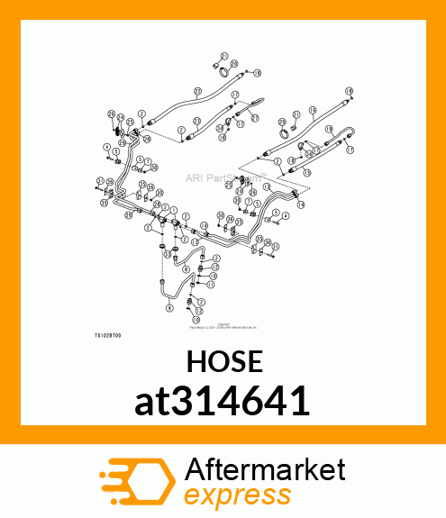 HYDRAULIC HOSE at314641