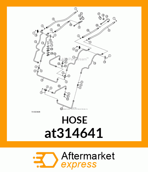 HYDRAULIC HOSE at314641