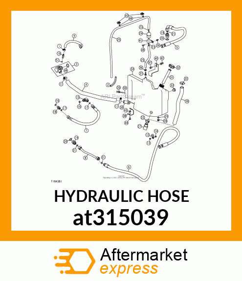 HYDRAULIC HOSE at315039