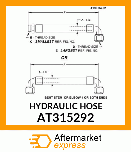 HYDRAULIC HOSE AT315292