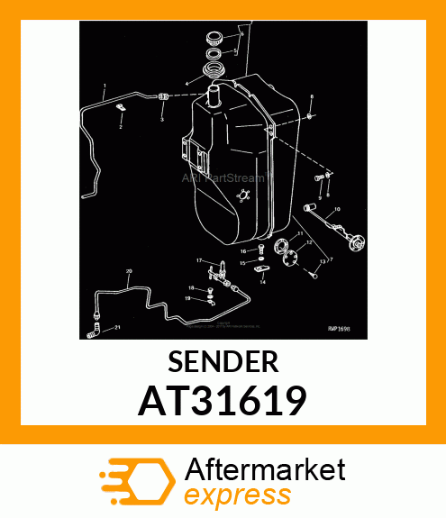 SENDER,FUEL GAUGE UNIT AT31619