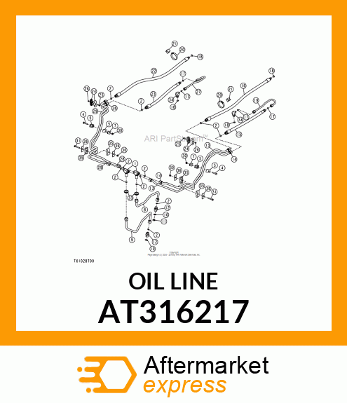 OIL LINE AT316217