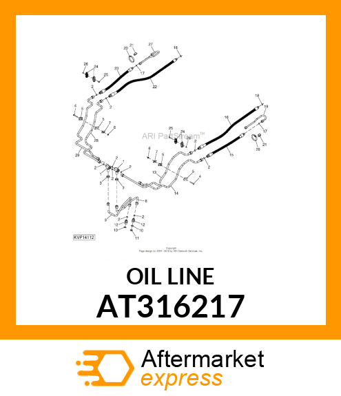 OIL LINE AT316217