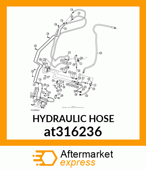 HYDRAULIC HOSE at316236