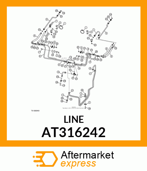 OIL LINE AT316242