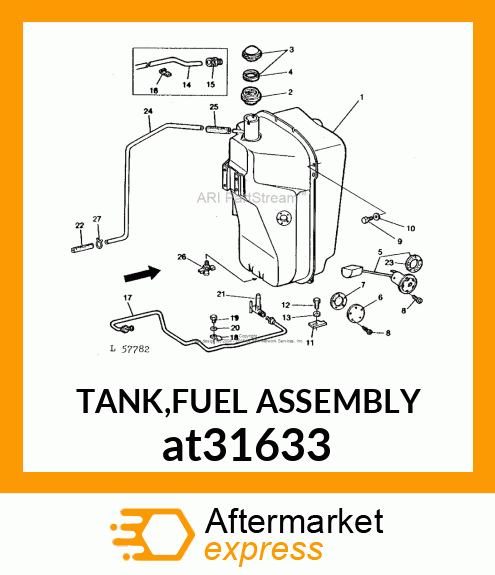 TANK,FUEL ASSEMBLY at31633