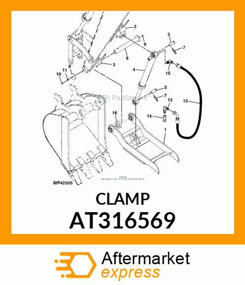 HYDRAULIC CLAMP AT316569