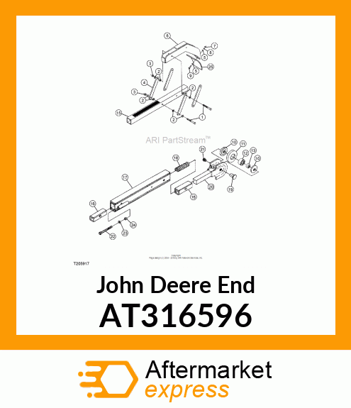 CRUMBER END WELDMENT B SERIES TRENC AT316596