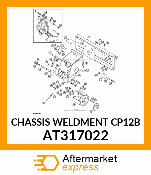 CHASSIS WELDMENT CP12B AT317022