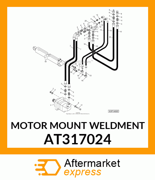 MOTOR MOUNT WELDMENT AT317024