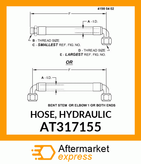 HOSE, HYDRAULIC AT317155