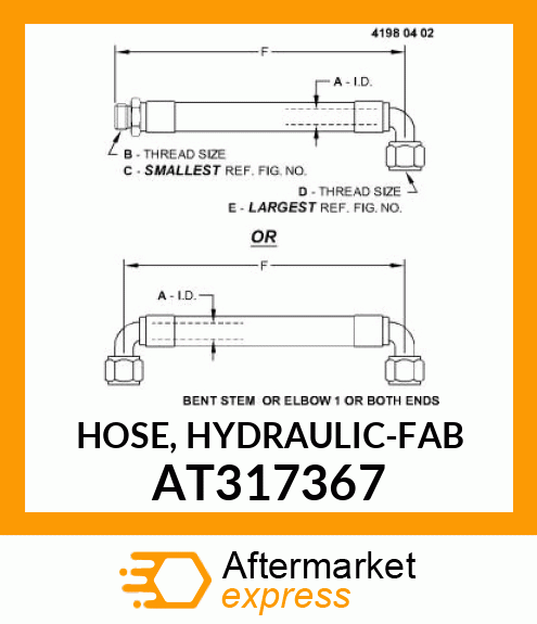 HOSE, HYDRAULIC AT317367