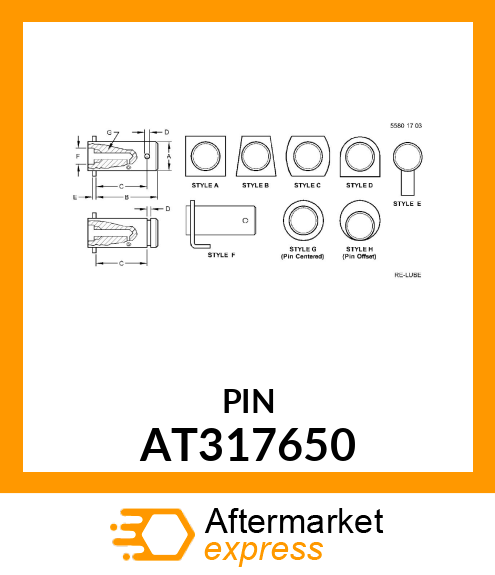 PIN FASTENER 17ZTS AT317650