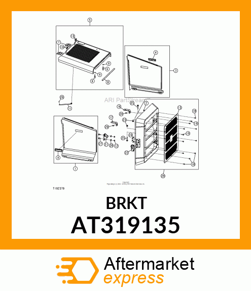 REAR STRIKER BRACKET AT319135