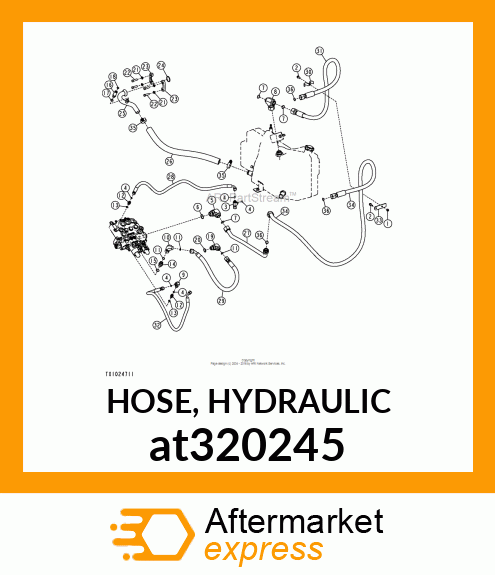 HOSE, HYDRAULIC at320245