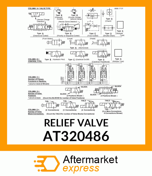 RELIEF VALVE AT320486