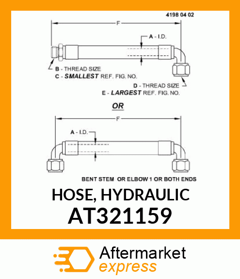 HOSE, HYDRAULIC AT321159