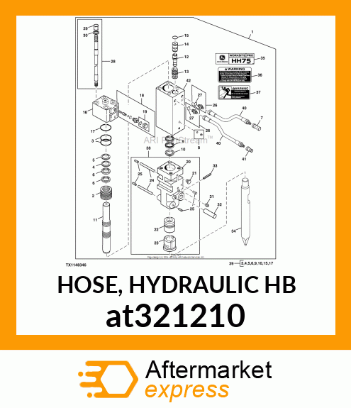 HOSE, HYDRAULIC HB at321210