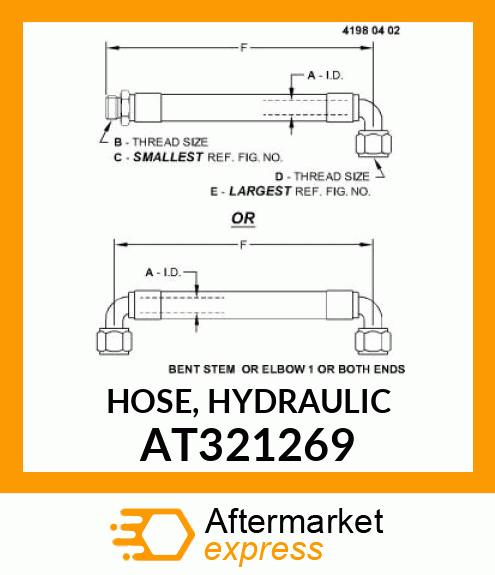 HOSE, HYDRAULIC AT321269