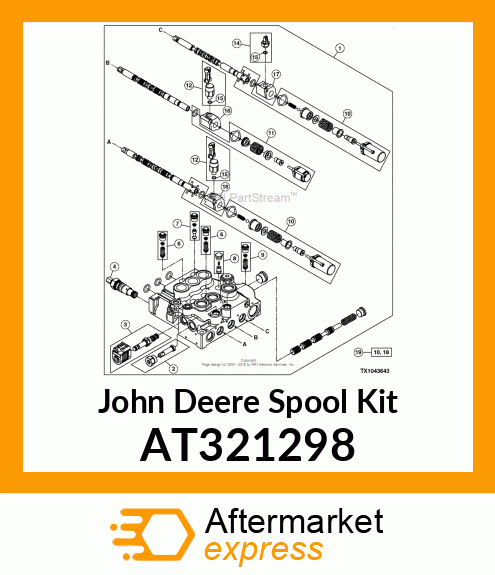 KIT, SPOOL BORE #2 AT321298