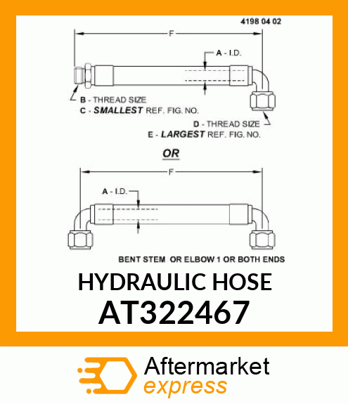 HYDRAULIC HOSE AT322467