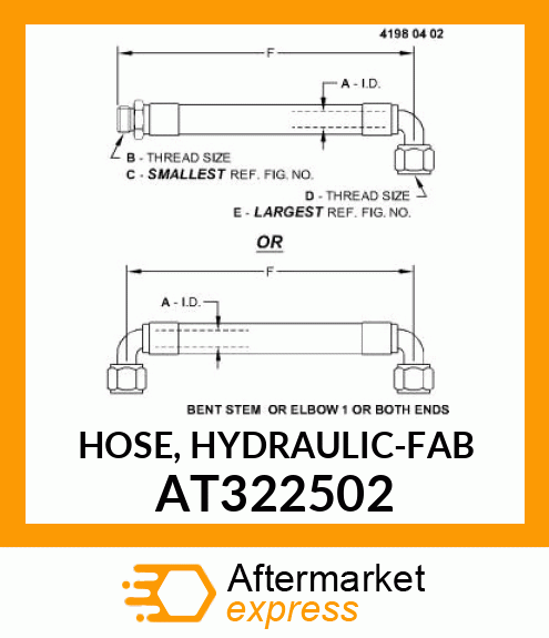 HOSE, HYDRAULIC AT322502